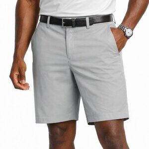 $70 IZOD Golf Shorts Mens 36 Gray Performance Stretch Lightweight Athletic Fit